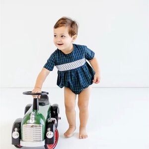 TBBC Bryant Bubble, Fall Party Plaid/Nantucket Navy, 12-18M